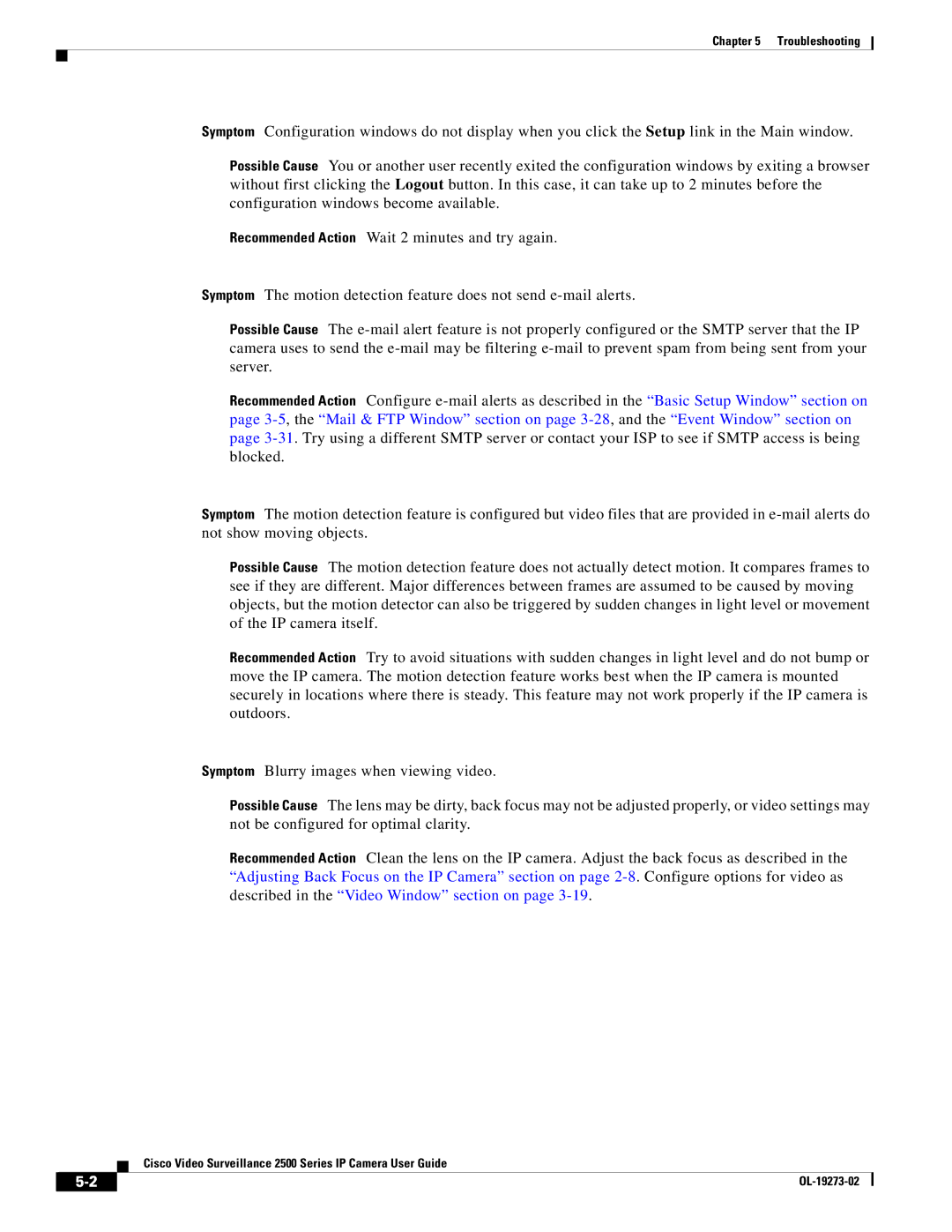 Cisco Systems 2500 Series, CIVS-IPC-2500 manual Troubleshooting 