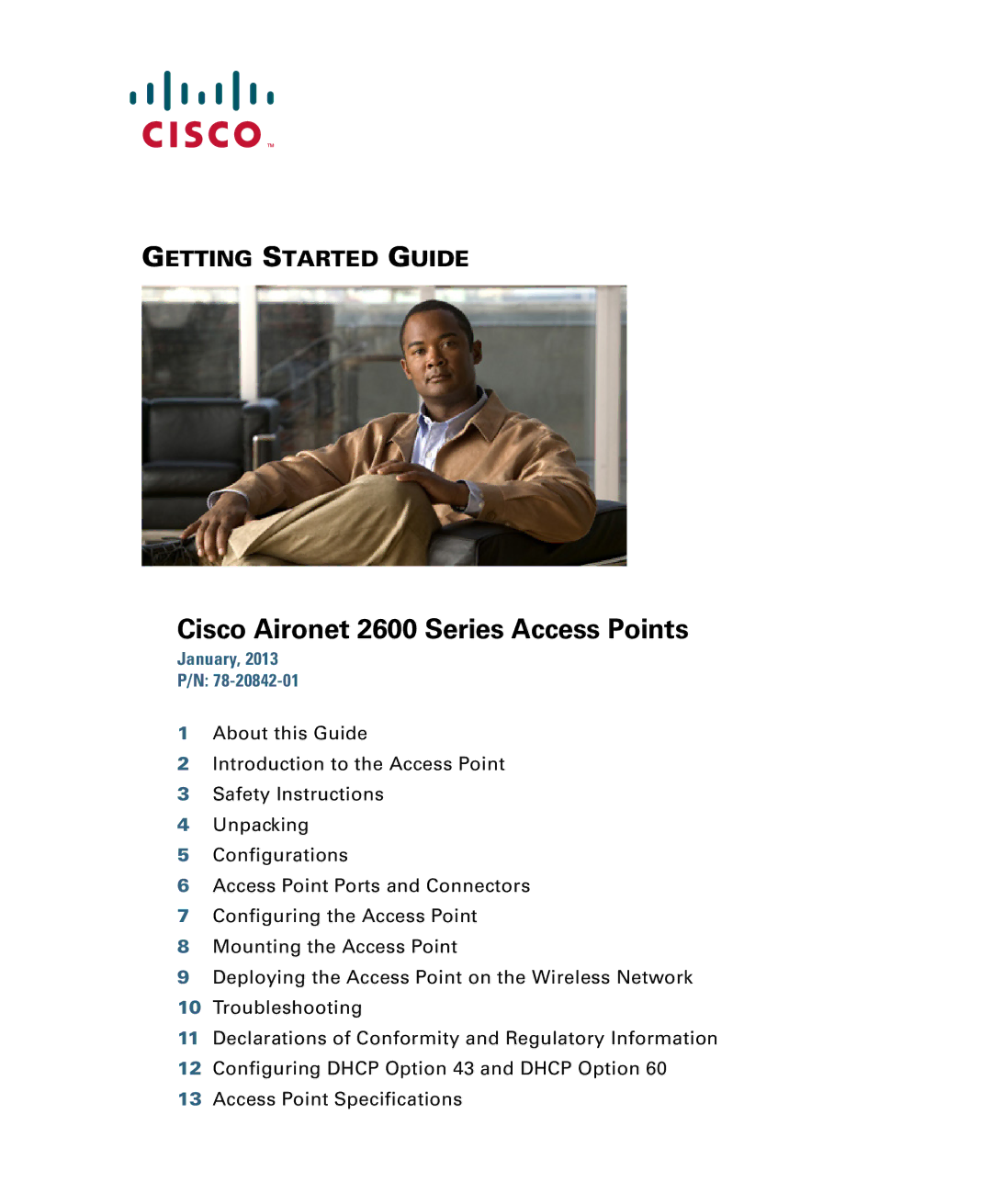 Cisco Systems AIRSAP2602IAK9, AIRSAP2602EAK9, AIRCAP2602ICK9, 2600I specifications Cisco Aironet 2600 Series Access Points 