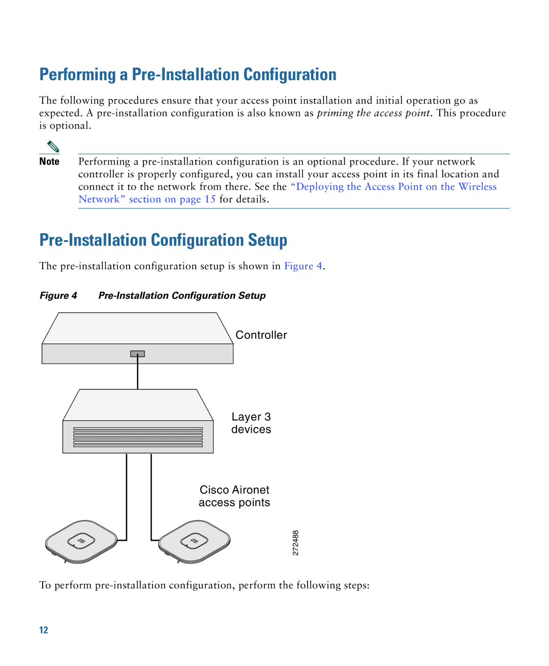 Cisco Systems AIRCAP2602ICK9, 2600I Performing a Pre-Installation Configuration, Pre-Installation Configuration Setup 