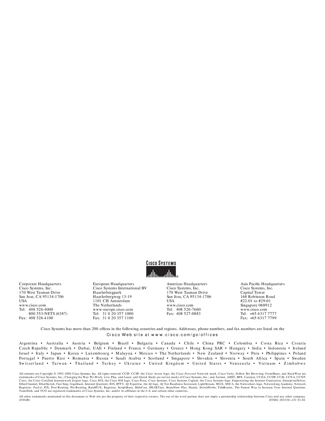 Cisco Systems 2600-DC Series manual Usa 