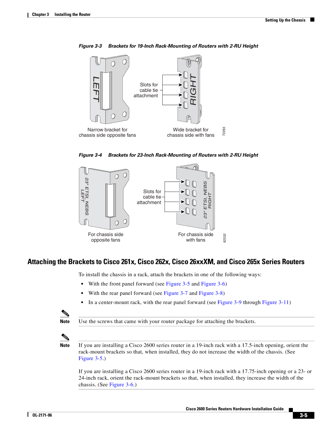 Cisco Systems 2600 manual Right 