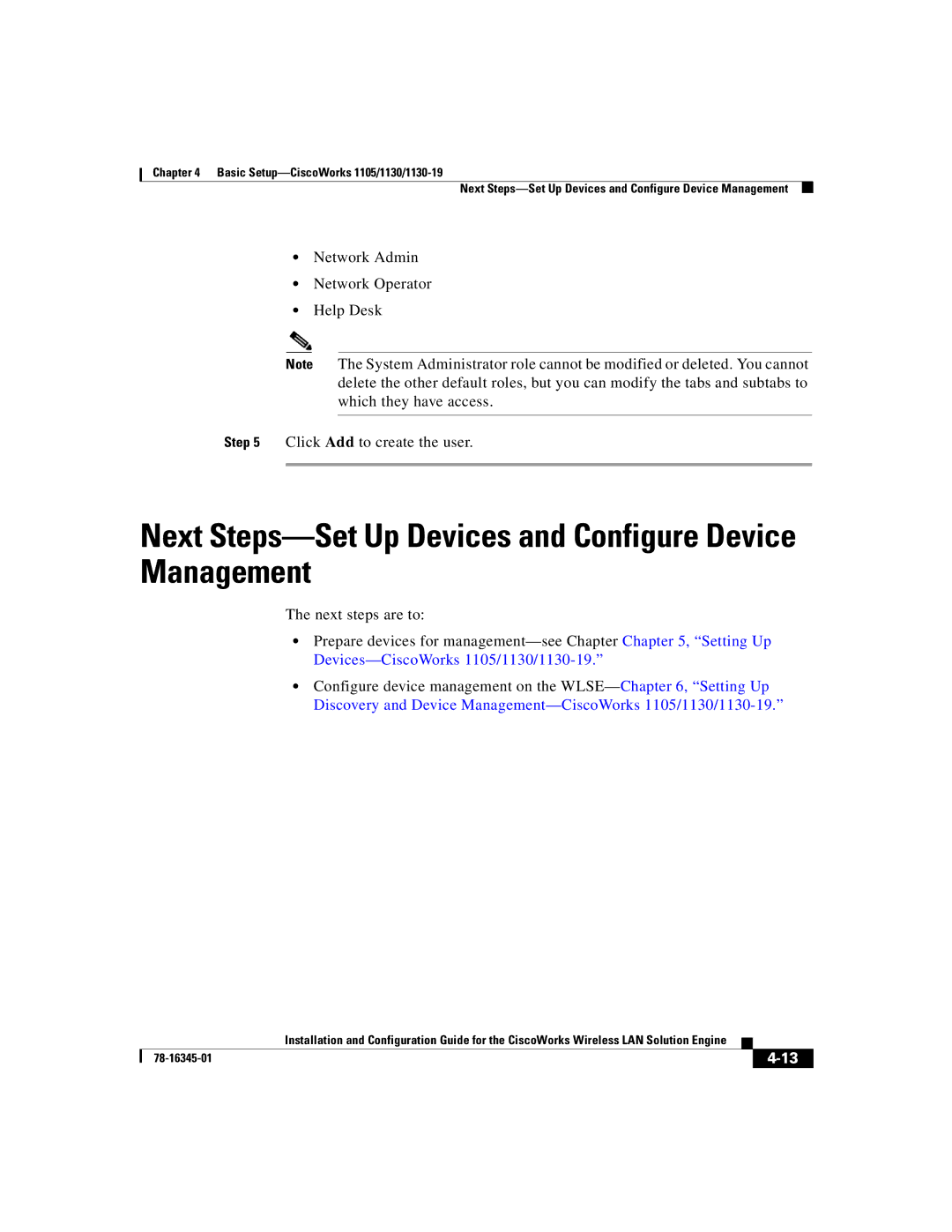 Cisco Systems 2.7 warranty Next Steps-Set Up Devices and Configure Device Management 