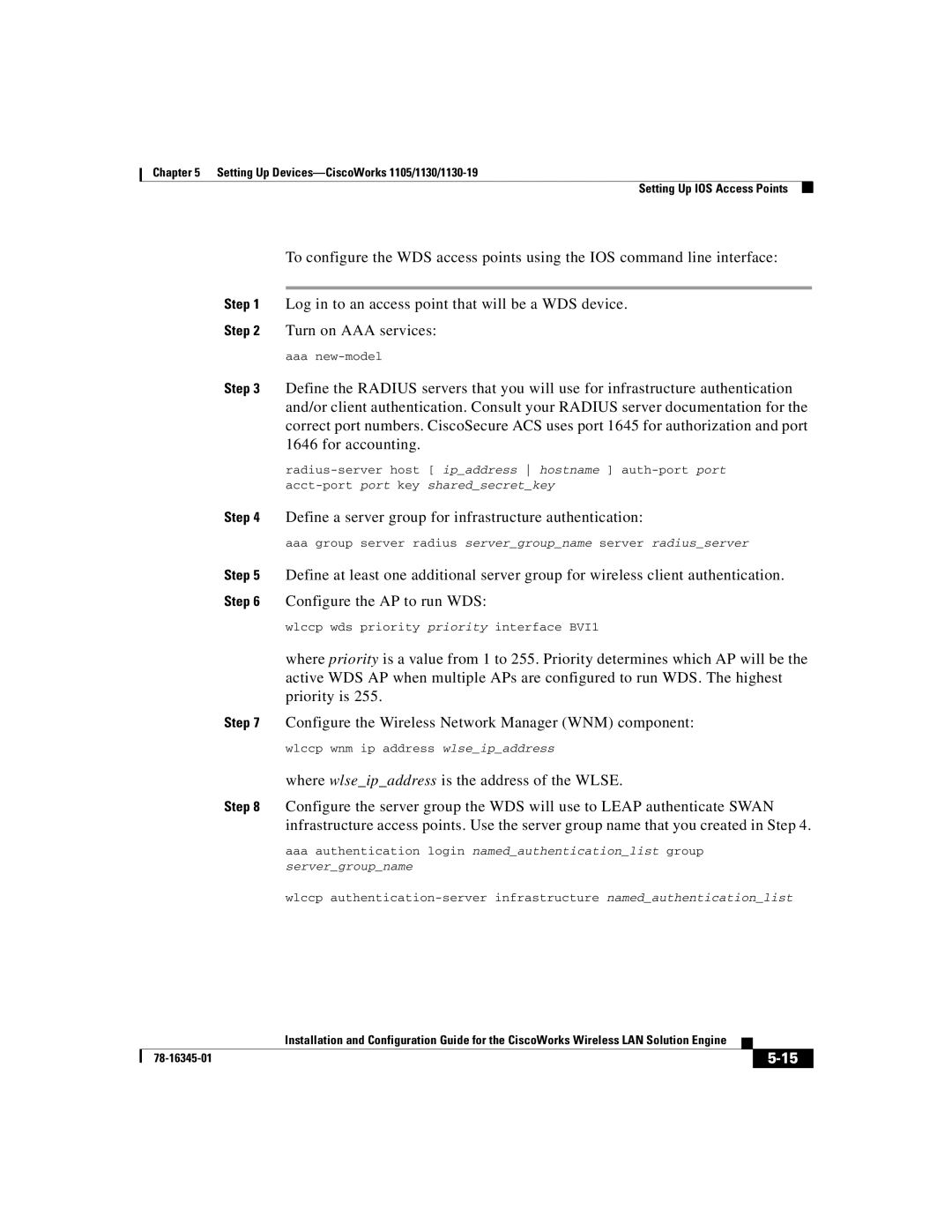 Cisco Systems 2.7 warranty Define a server group for infrastructure authentication 