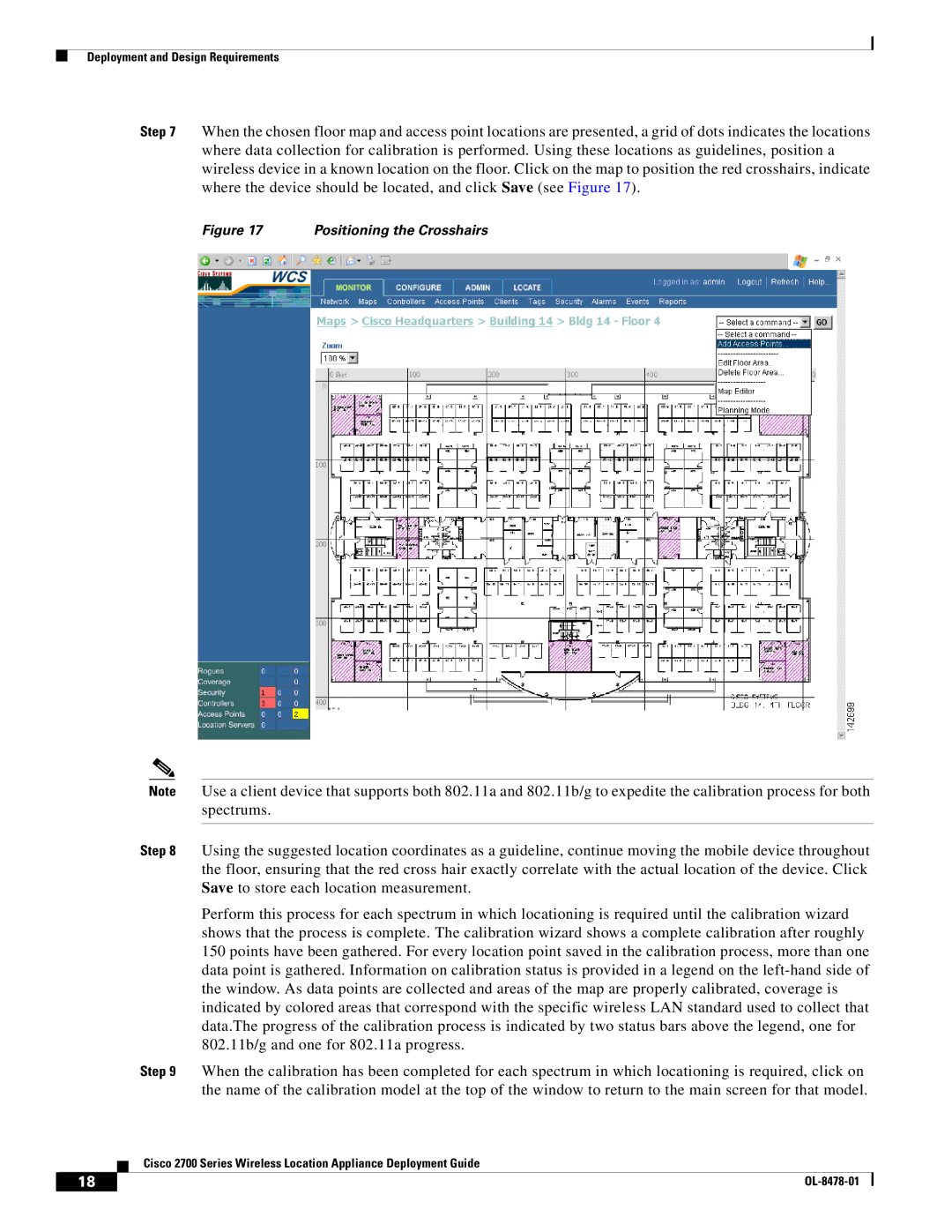 Cisco Systems 2700 manual Positioning the Crosshairs 