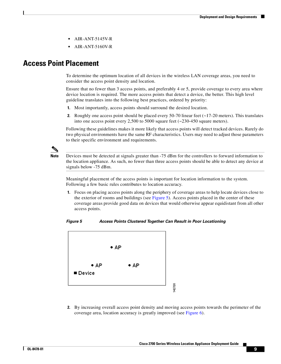 Cisco Systems 2700 manual Access Point Placement 