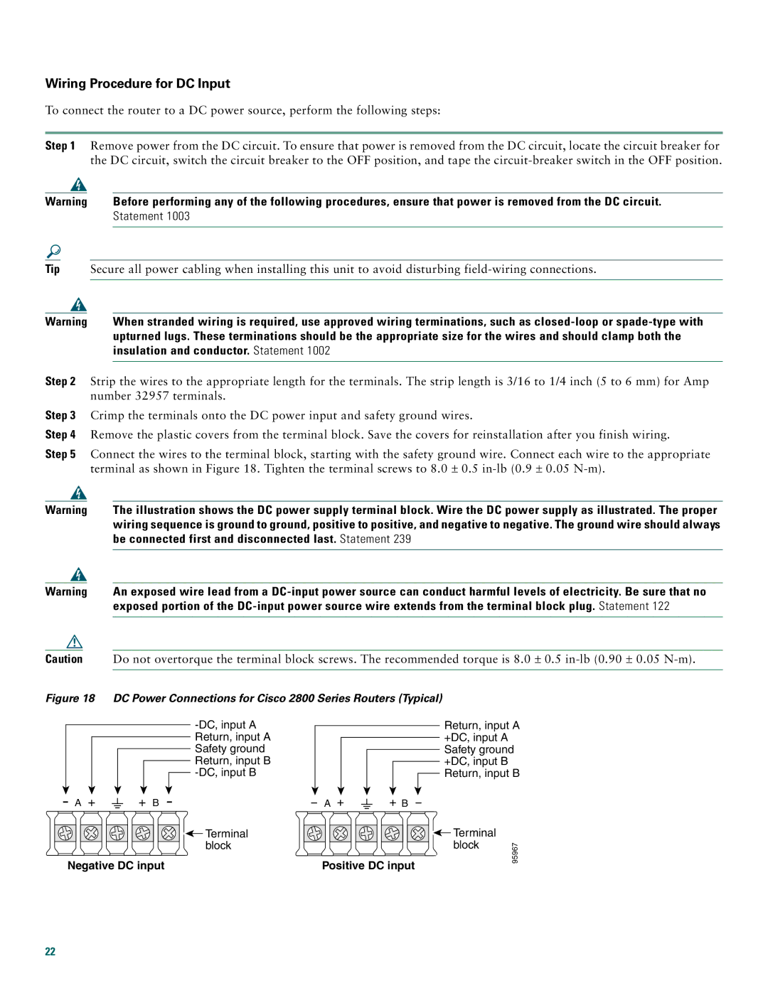 Cisco Systems 2800 Tip, Insulation and conductor. Statement, Step, Be connected first and disconnected last. Statement 