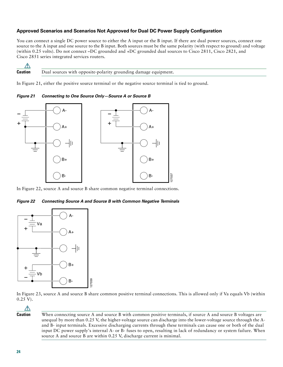 Cisco Systems 2800 manual Connecting to One Source Only-Source a or Source B 