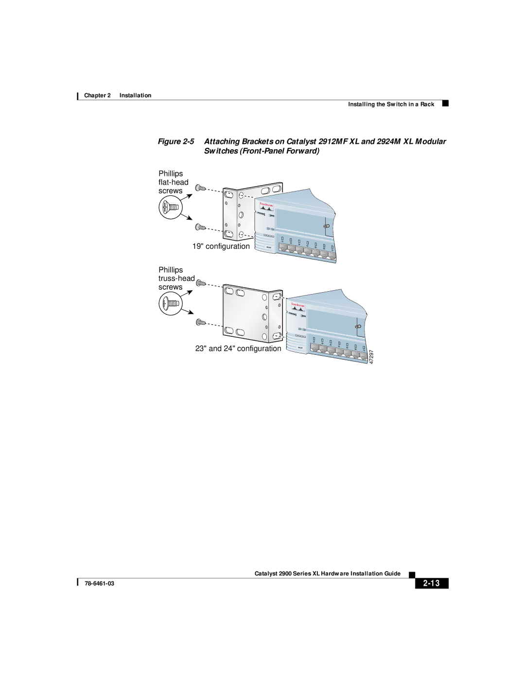 Cisco Systems 2900 Series XL manual configuration 