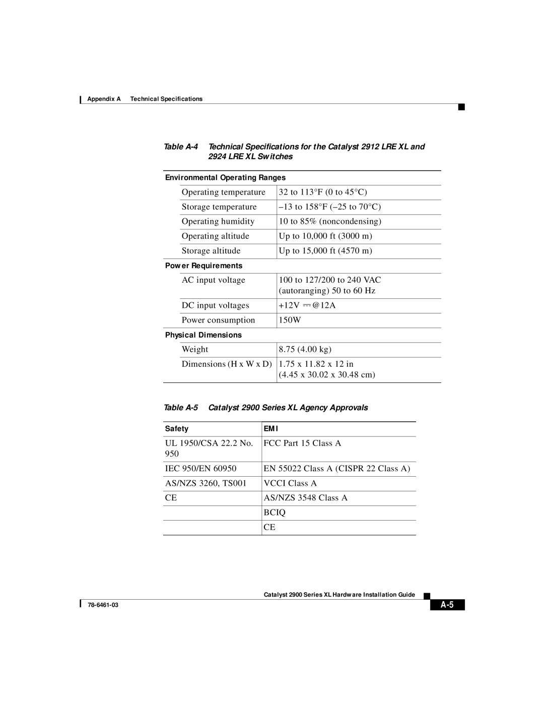 Cisco Systems 2900 Series XL manual Safety, Bciq 