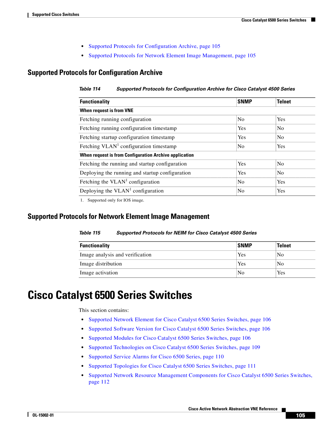 Cisco Systems 2950 manual Cisco Catalyst 6500 Series Switches, 105 