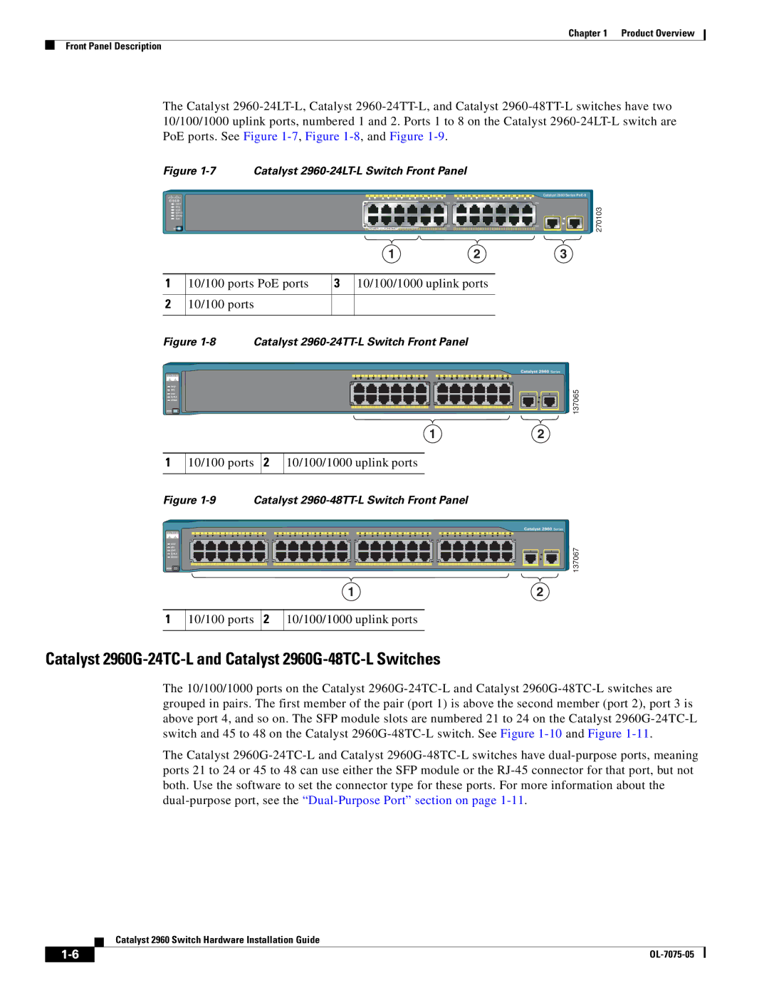 Cisco Systems specifications Catalyst 2960G-24TC-L and Catalyst 2960G-48TC-L Switches, 10/100 ports 