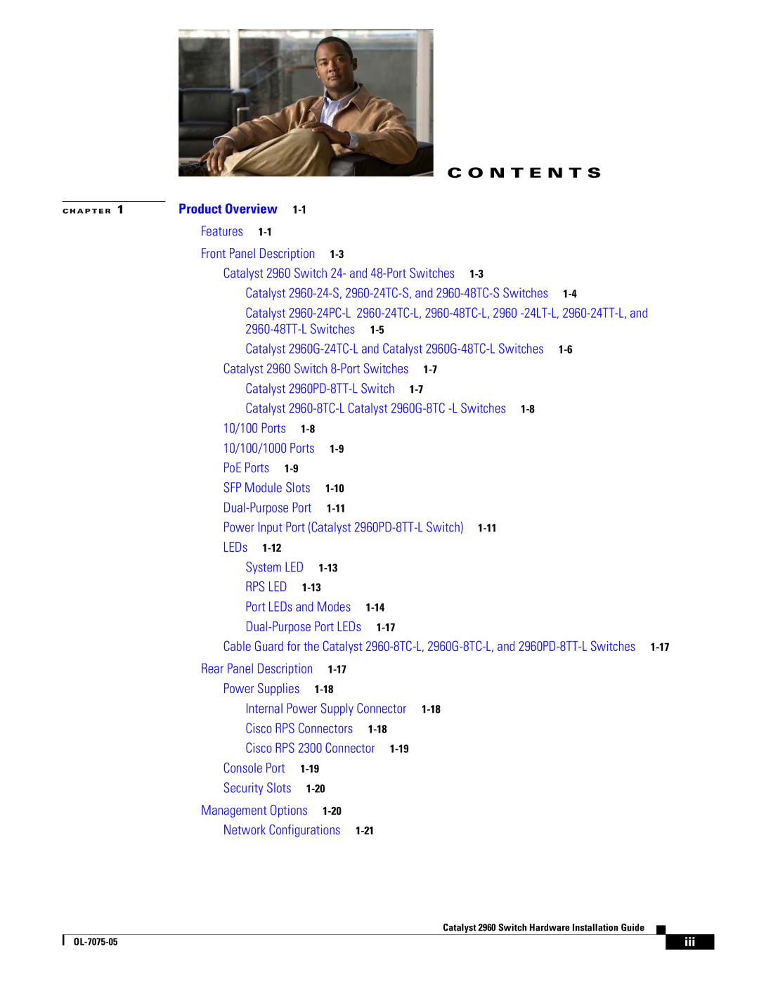 Cisco Systems 2960 specifications N T E N T S 