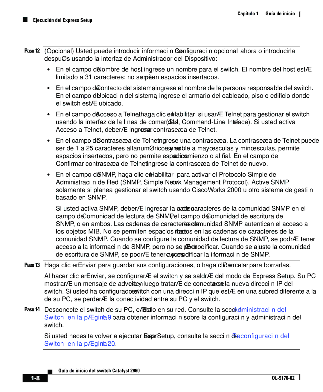 Cisco Systems 2960 manual Paso 