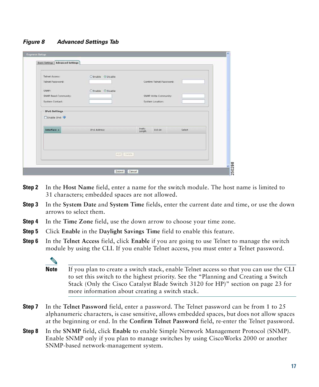 Cisco Systems 3000 Series manual Advanced Settings Tab 