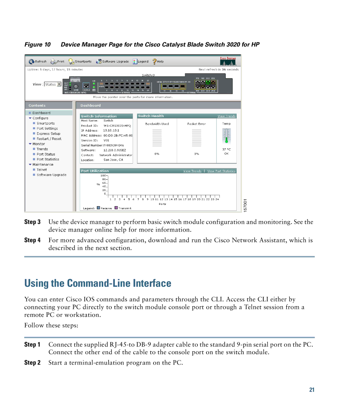 Cisco Systems 3000 Series manual Using the Command-Line Interface 