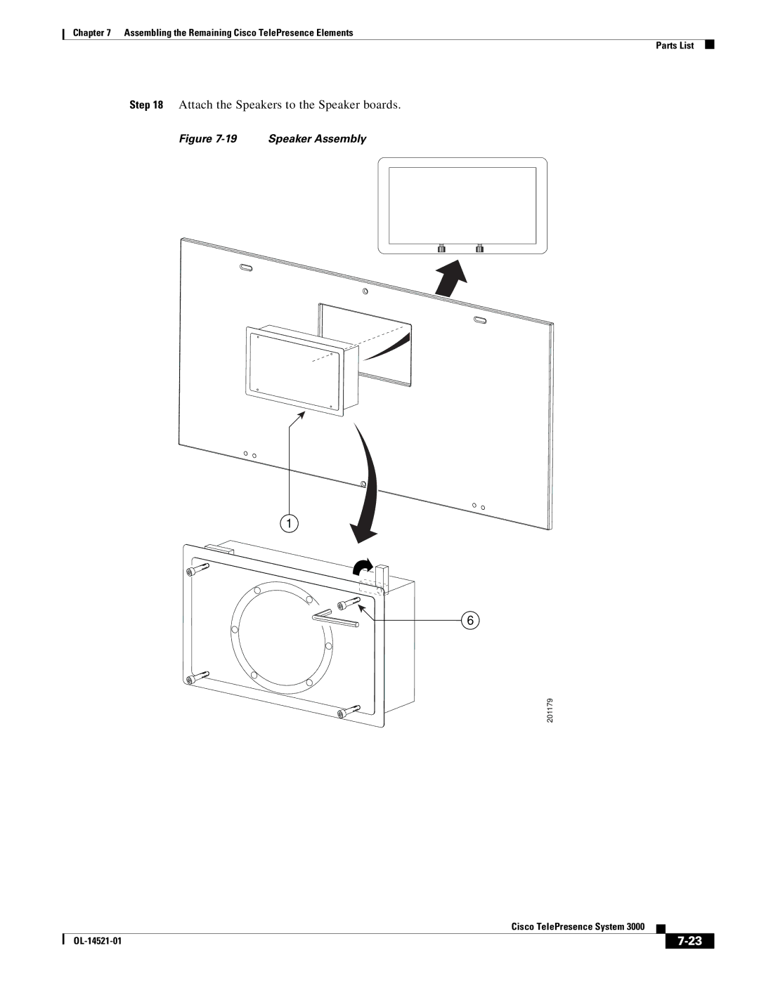 Cisco Systems 3000 manual Attach the Speakers to the Speaker boards, Speaker Assembly 