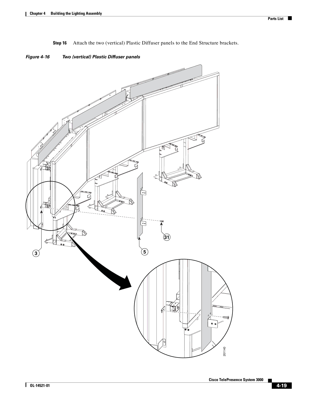 Cisco Systems 3000 manual Two vertical Plastic Diffuser panels 