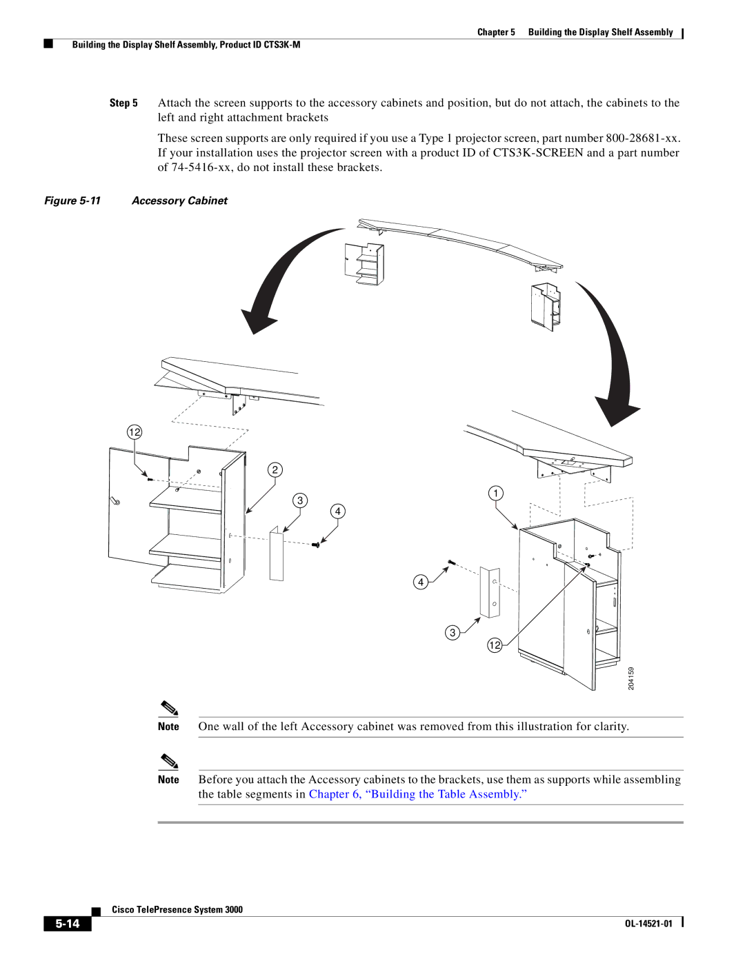 Cisco Systems 3000 manual Accessory Cabinet 