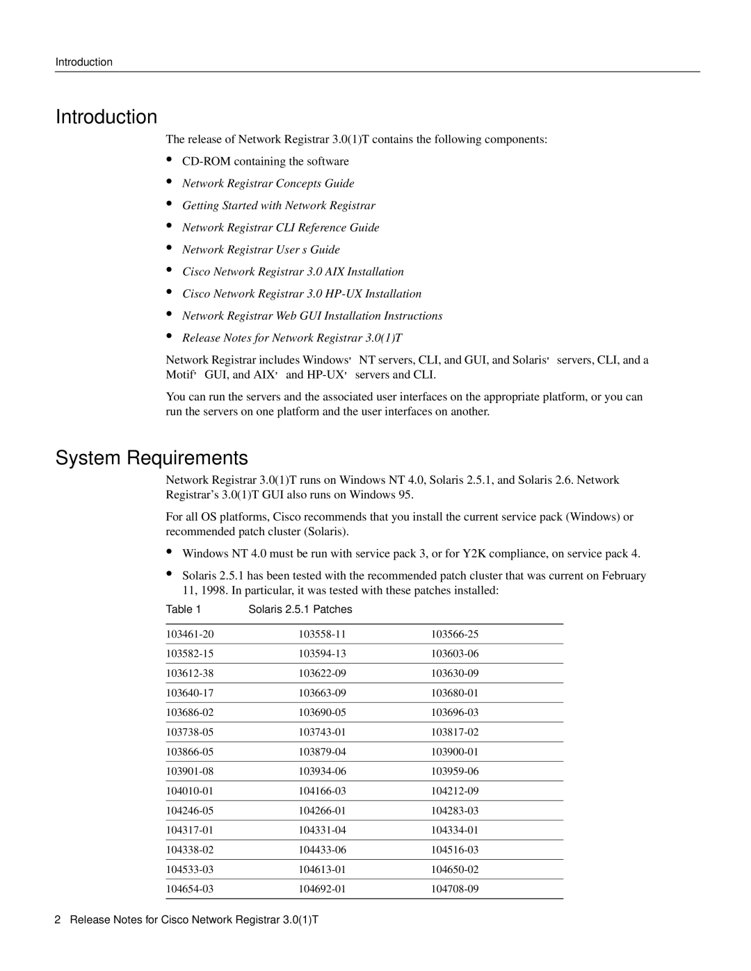 Cisco Systems 3.0(1) manual Introduction, System Requirements 