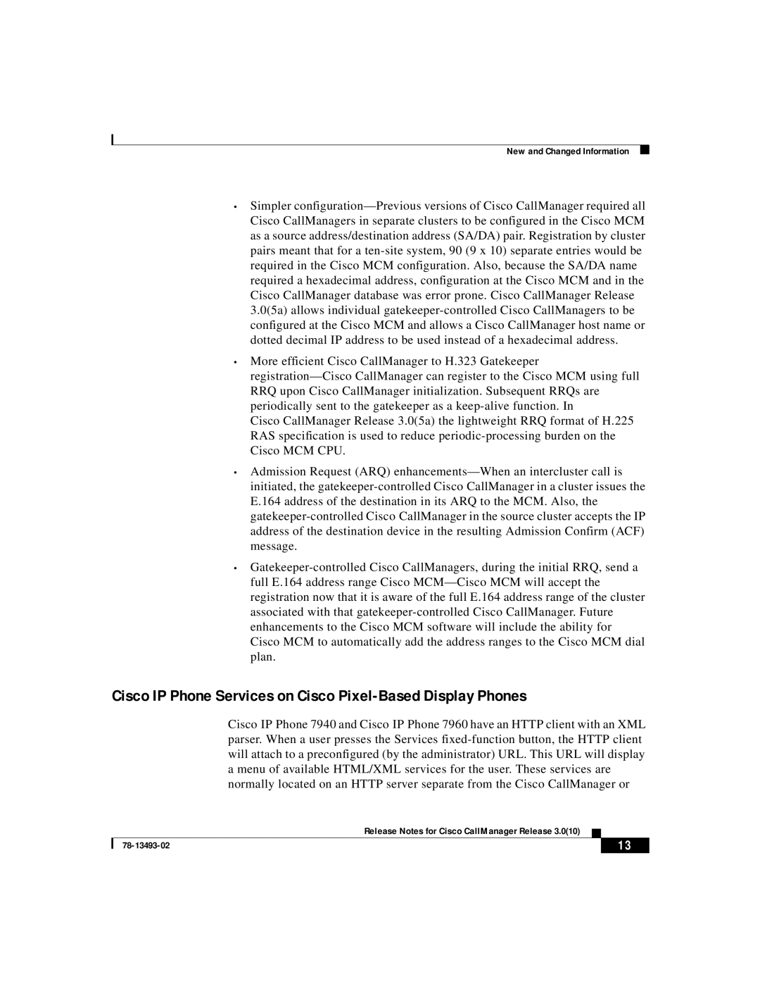 Cisco Systems 3.0(10) manual Cisco IP Phone Services on Cisco Pixel-Based Display Phones 