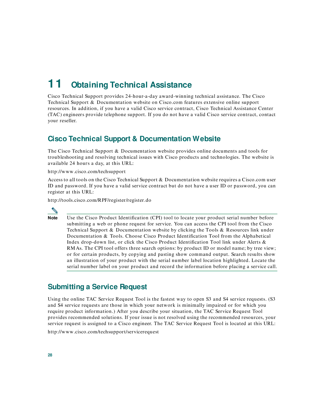 Cisco Systems 3020 warranty Obtaining Technical Assistance, Cisco Technical Support & Documentation Website 