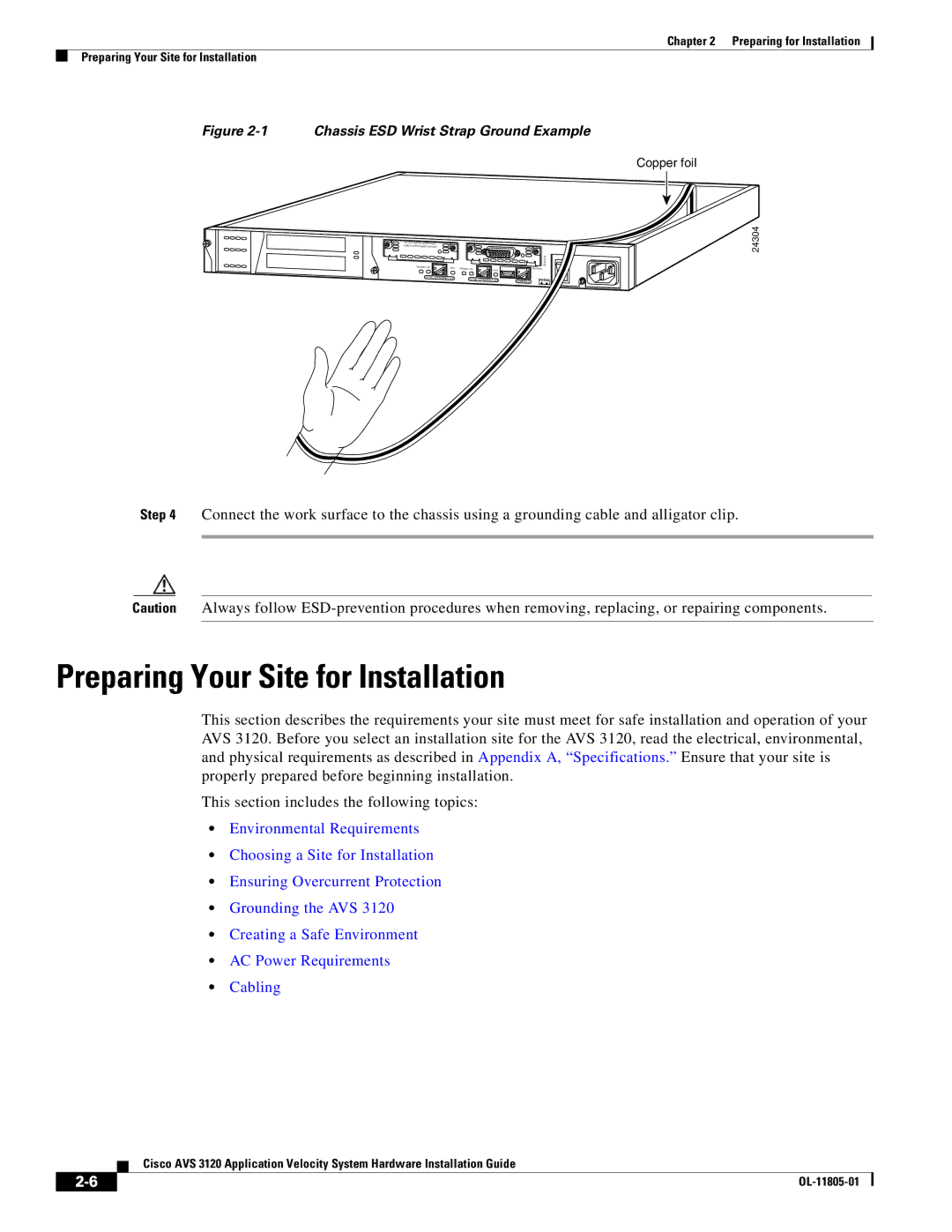 Cisco Systems 3120 manual Preparing Your Site for Installation, Copper foil 