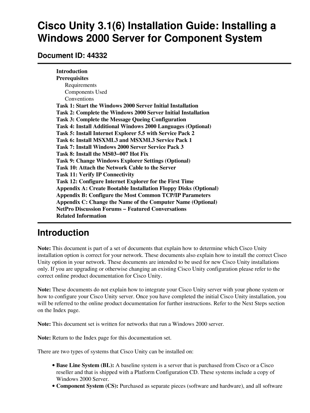 Cisco Systems 3.1(6) appendix Introduction Prerequisites 