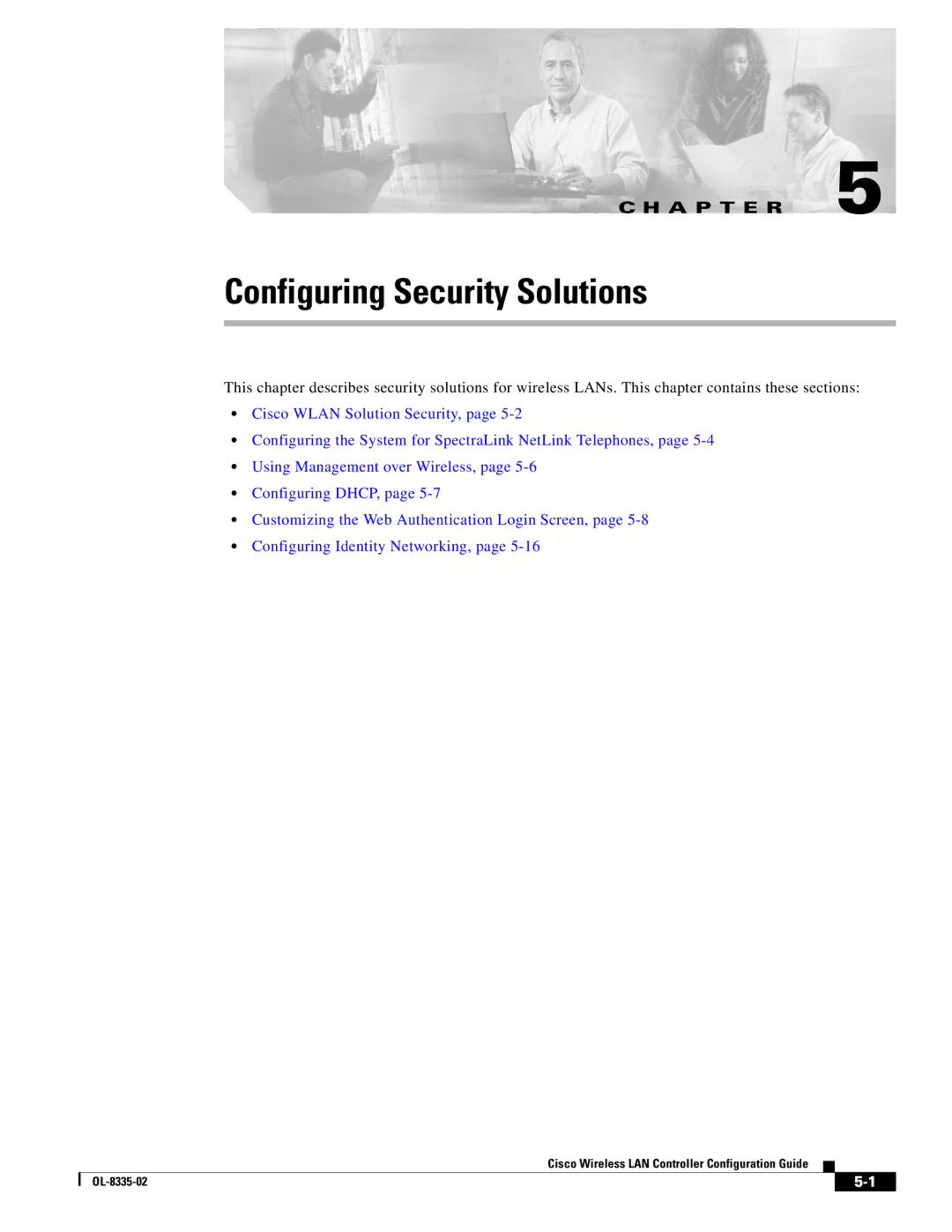 Cisco Systems 3.2 manual Configuring Security Solutions 