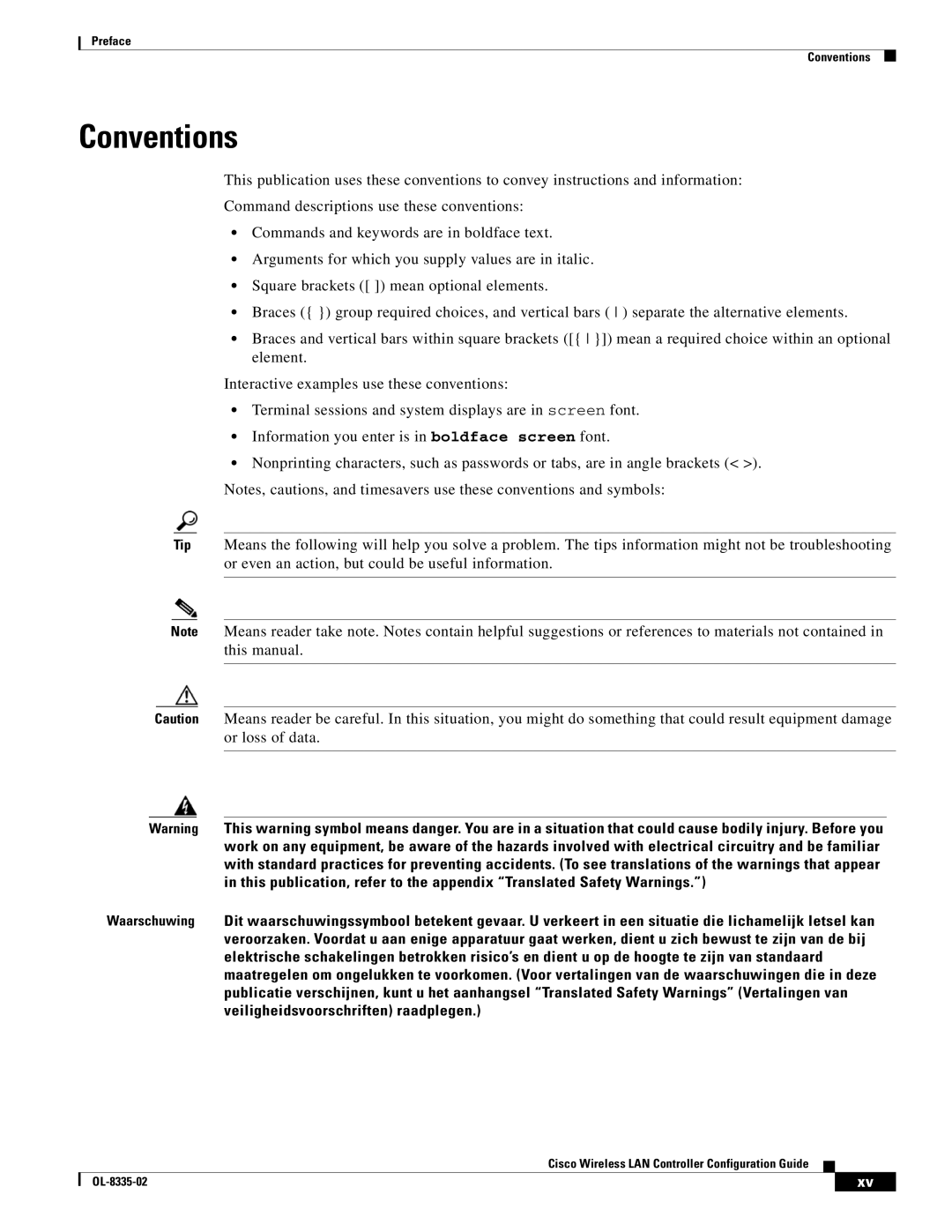 Cisco Systems 3.2 manual Conventions 