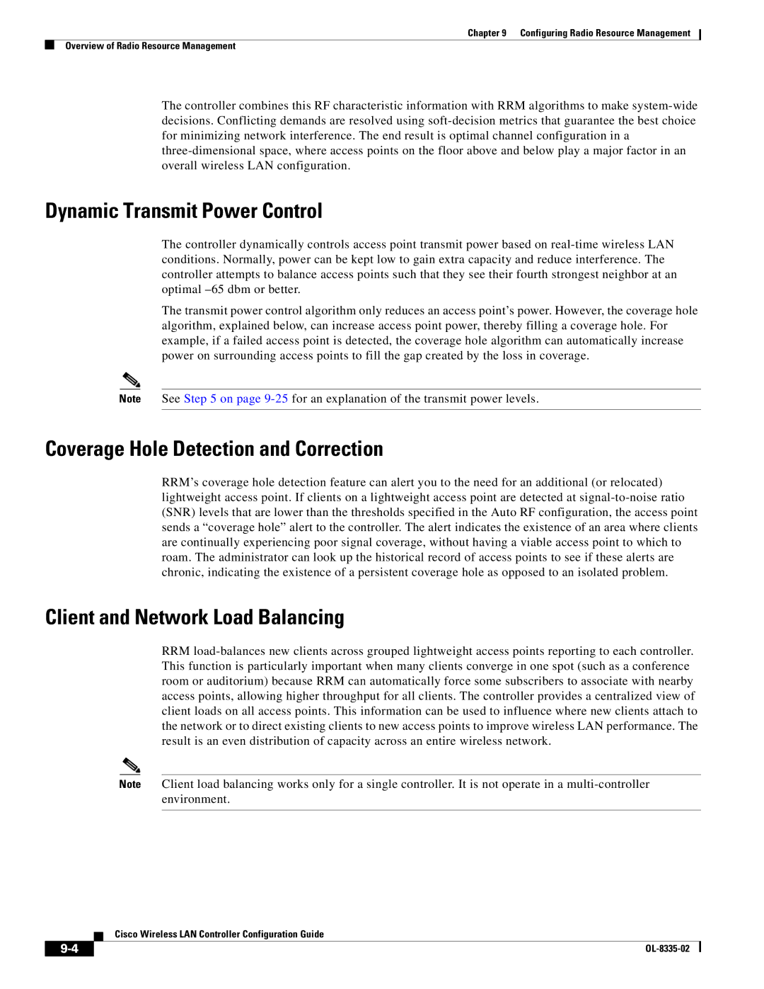 Cisco Systems 3.2 manual Dynamic Transmit Power Control, Coverage Hole Detection and Correction 