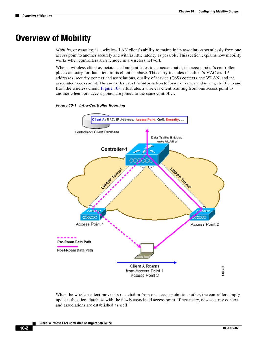 Cisco Systems 3.2 manual Overview of Mobility, 10-2 