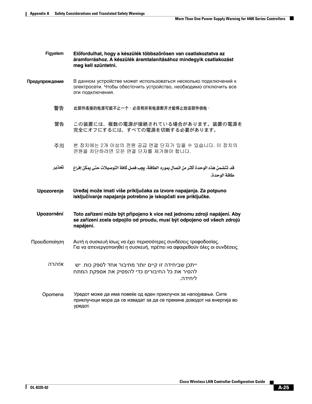 Cisco Systems 3.2 manual Cisco Wireless LAN Controller Configuration Guide OL-8335-02 