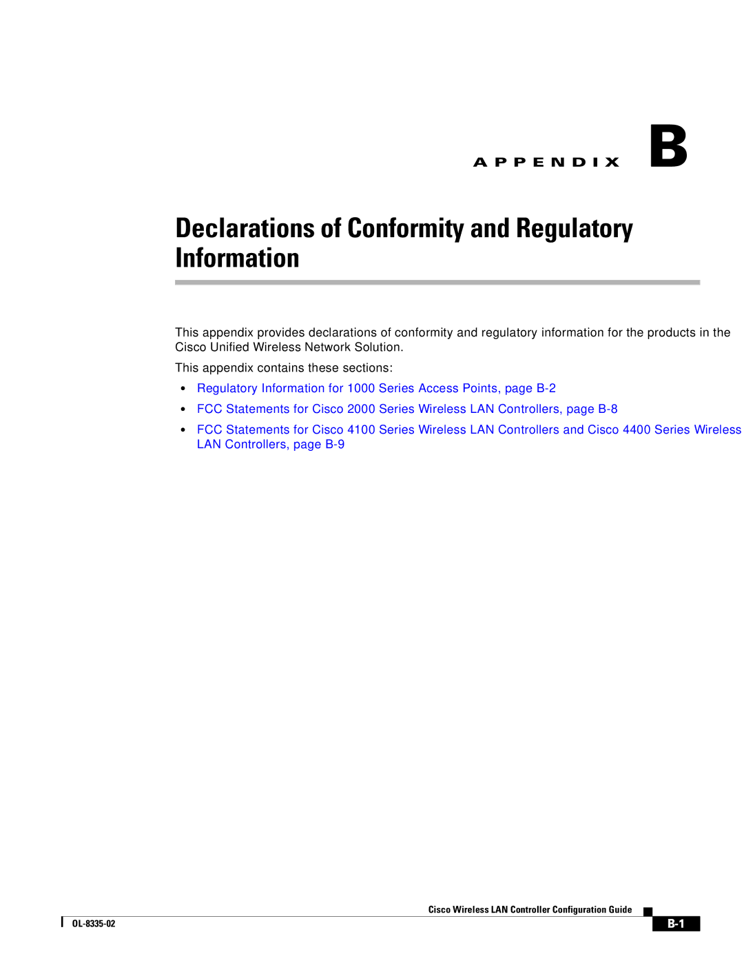 Cisco Systems 3.2 manual Declarations of Conformity and Regulatory Information 