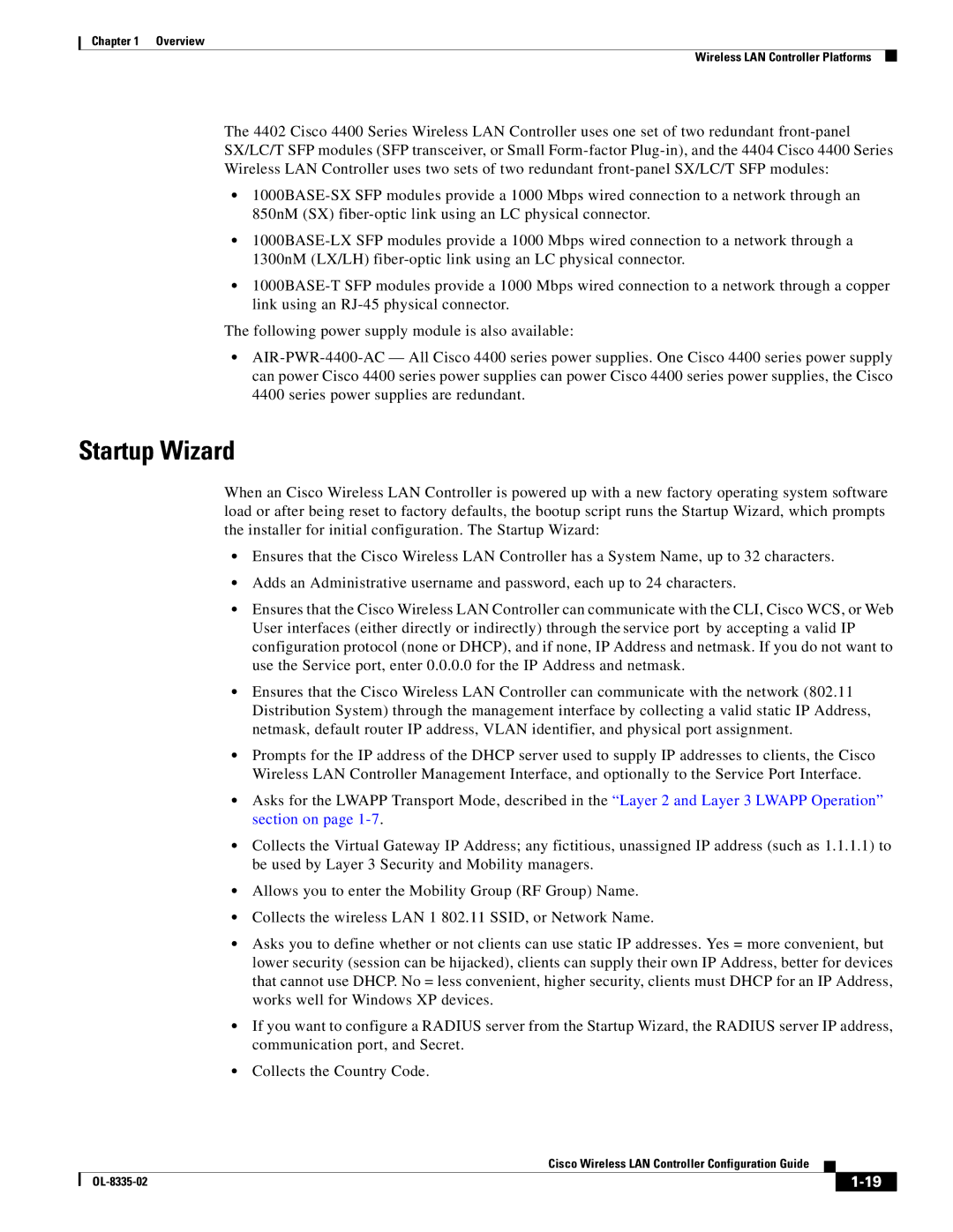 Cisco Systems 3.2 manual Startup Wizard 