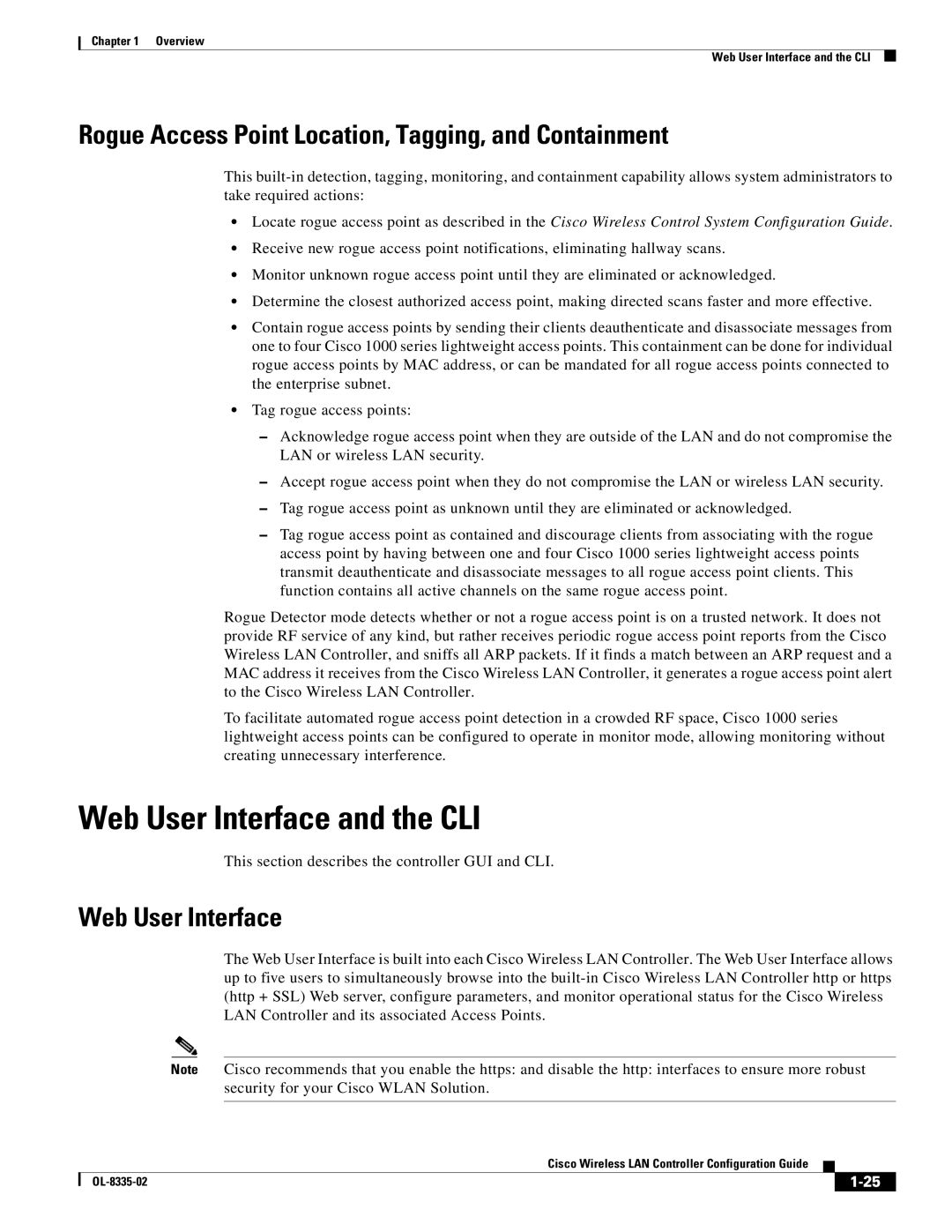 Cisco Systems 3.2 manual Web User Interface and the CLI, Rogue Access Point Location, Tagging, and Containment 