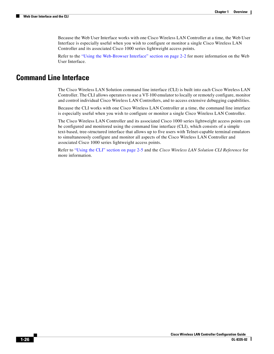 Cisco Systems 3.2 manual Command Line Interface 