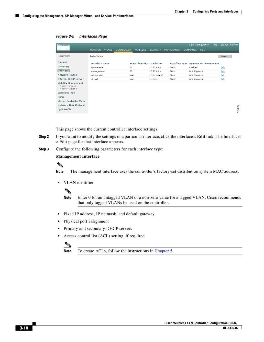 Cisco Systems 3.2 manual Management Interface, Interfaces 