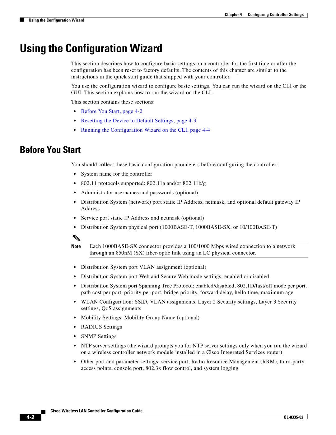 Cisco Systems 3.2 manual Using the Configuration Wizard, Before You Start 