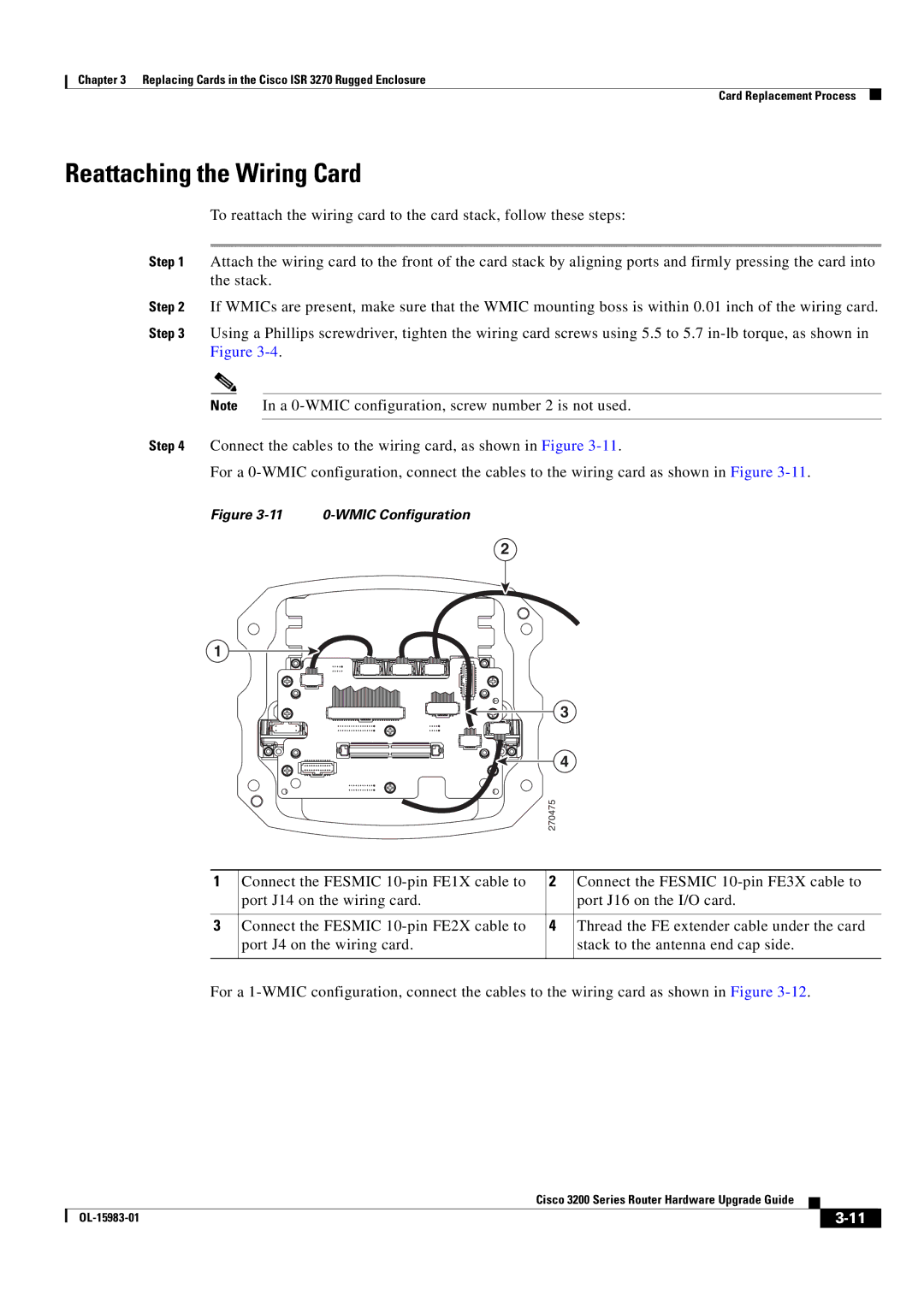 Cisco Systems 3200 Series manual 11 0-WMIC Configuration 