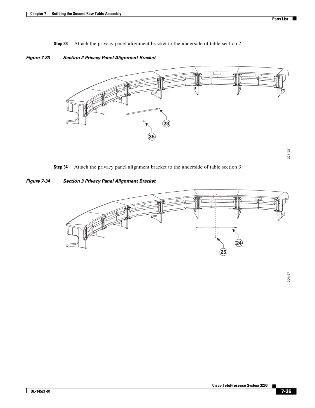 Cisco Systems 3200 manual Privacy Panel Alignment Bracket 