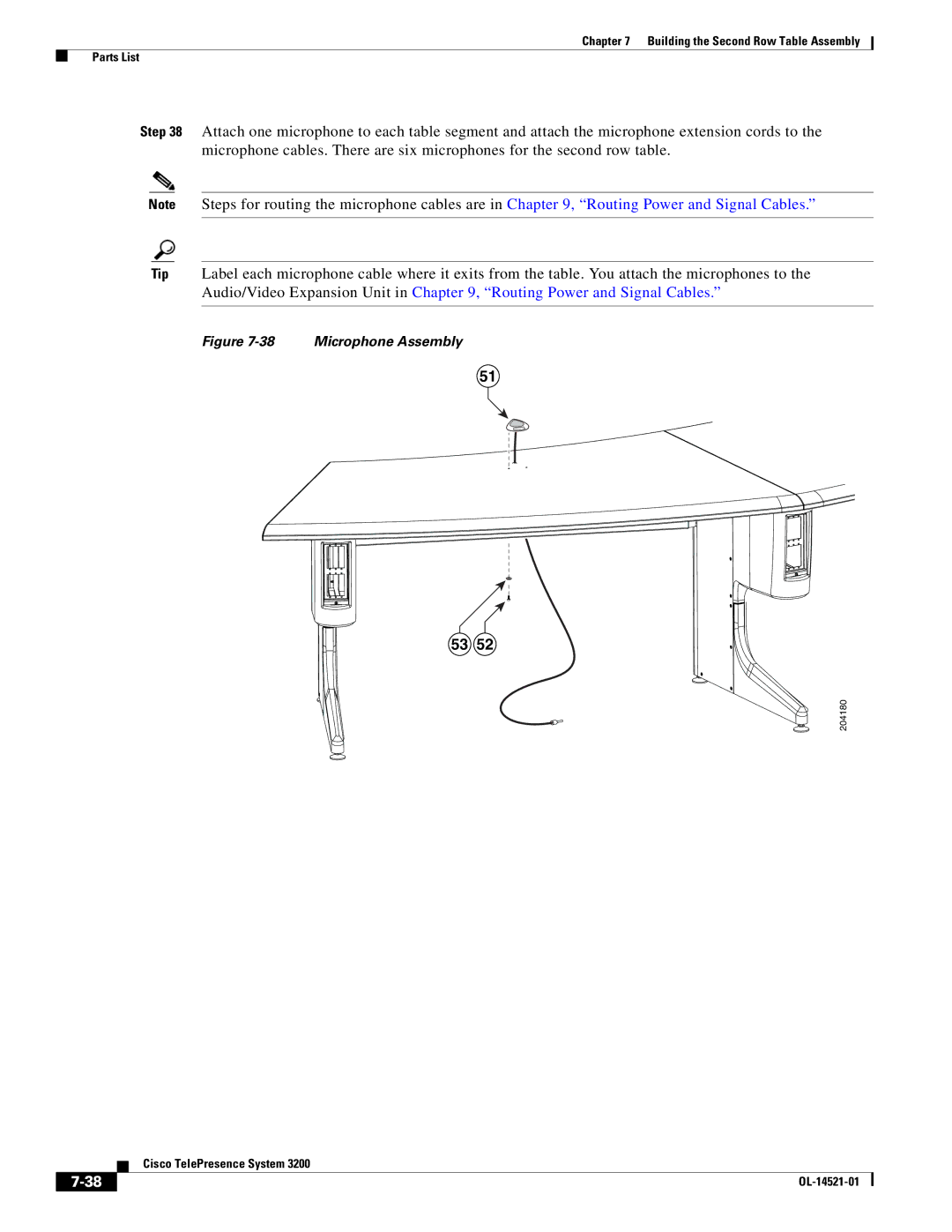 Cisco Systems 3200 manual Microphone Assembly 