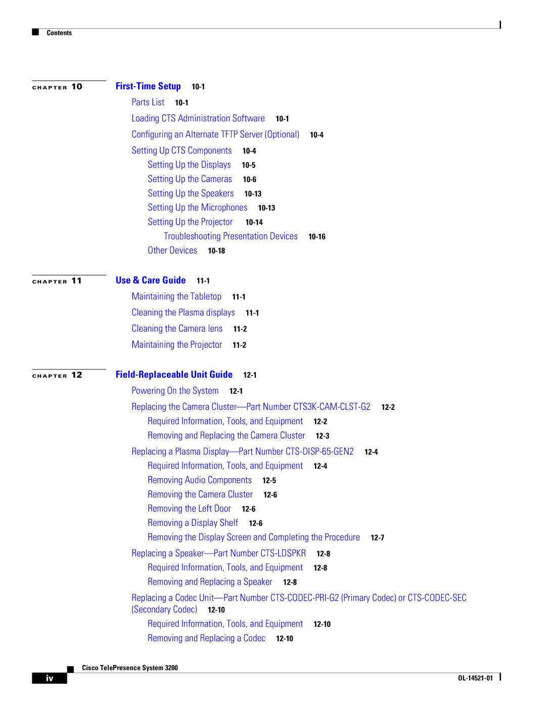 Cisco Systems 3200 manual Parts List 