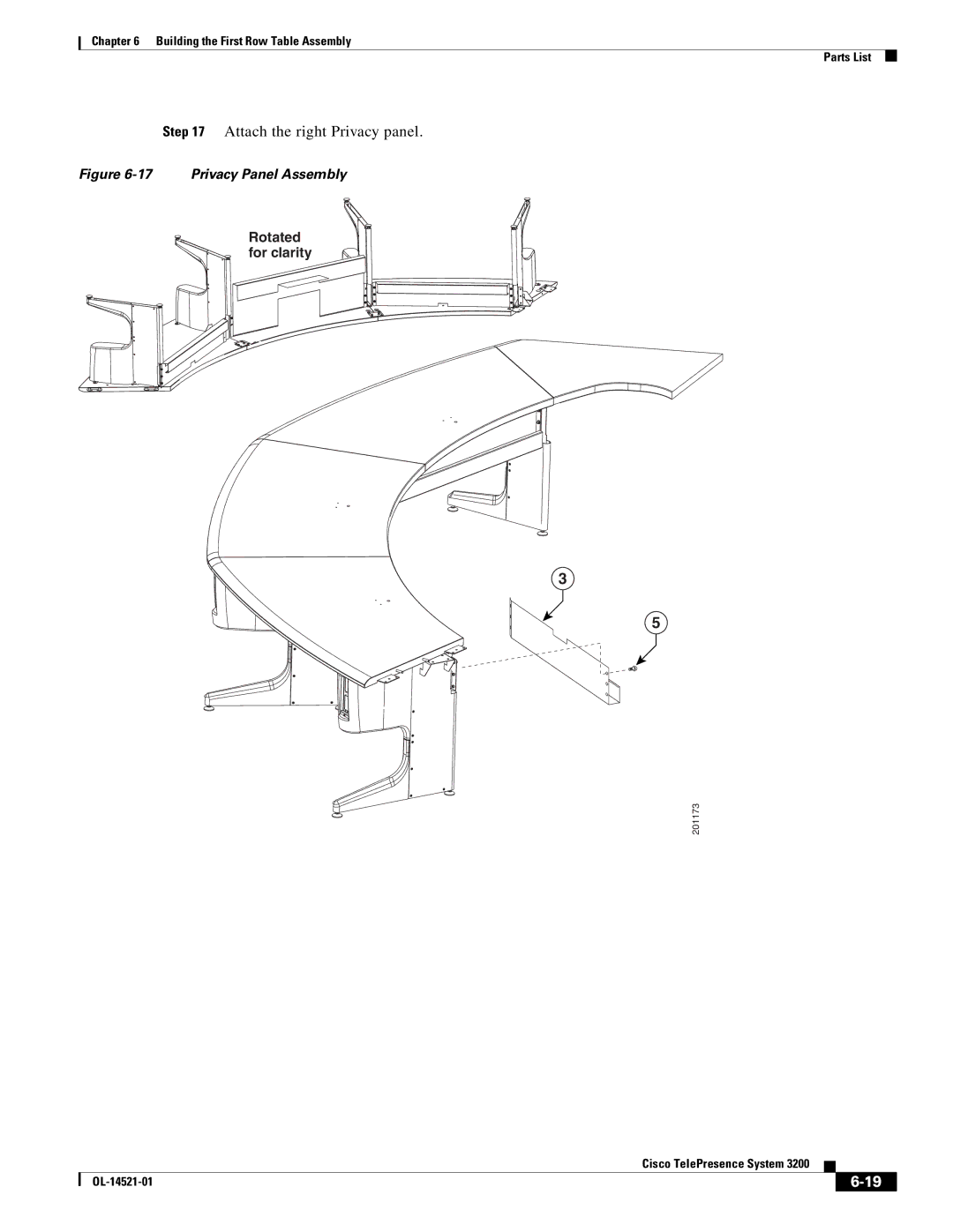 Cisco Systems 3200 manual Attach the right Privacy panel, Privacy Panel Assembly 