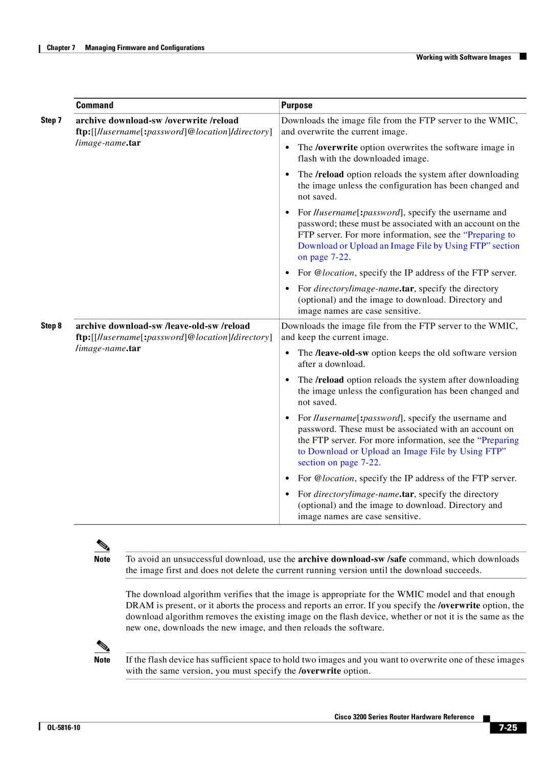 Cisco Systems 3200 manual Ftp //username password @location /directory 