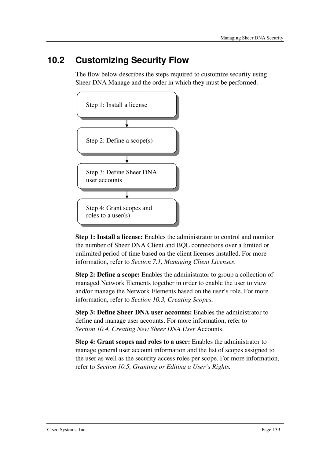 Cisco Systems 3.5 manual Customizing Security Flow 