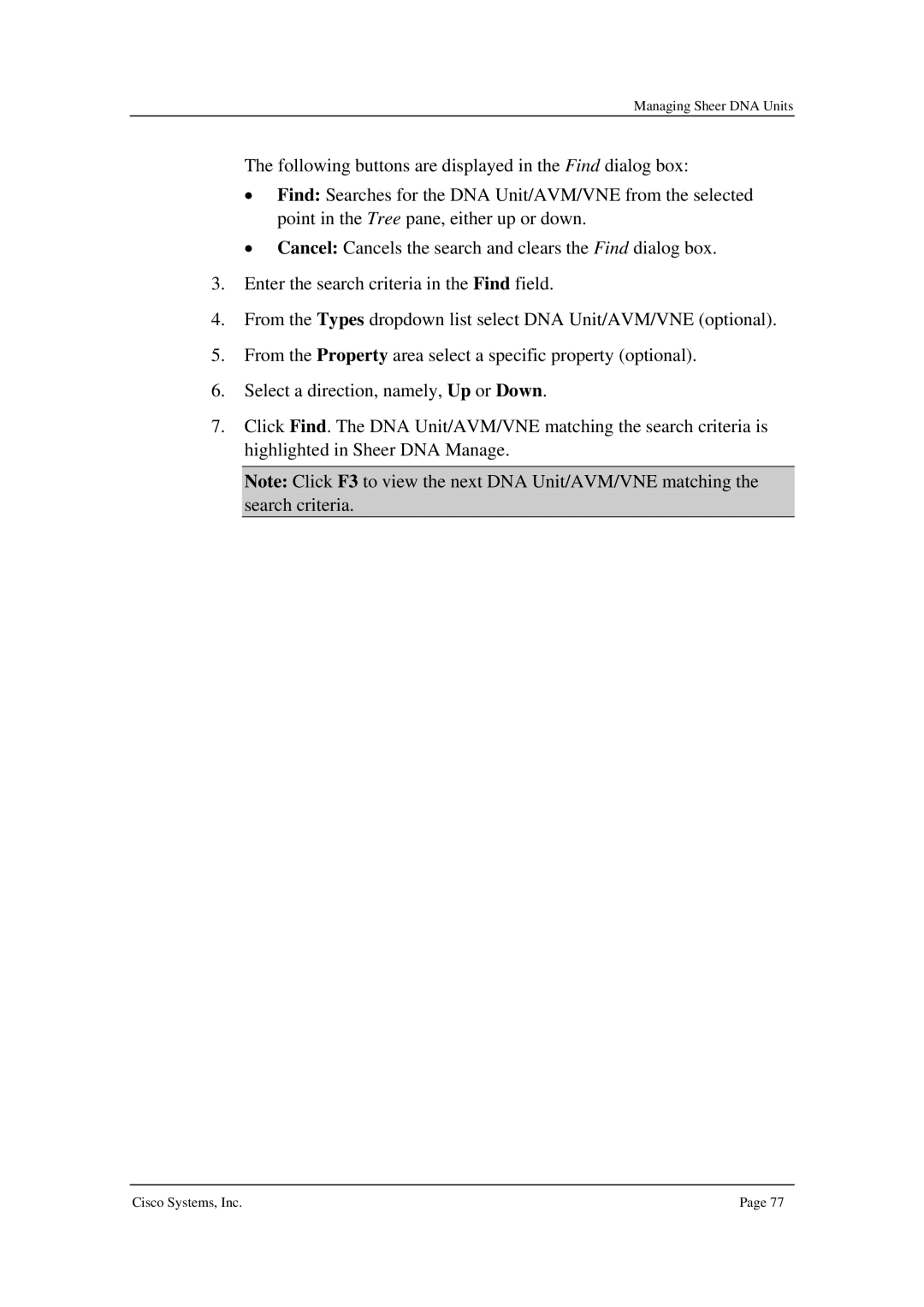 Cisco Systems 3.5 manual Managing Sheer DNA Units 