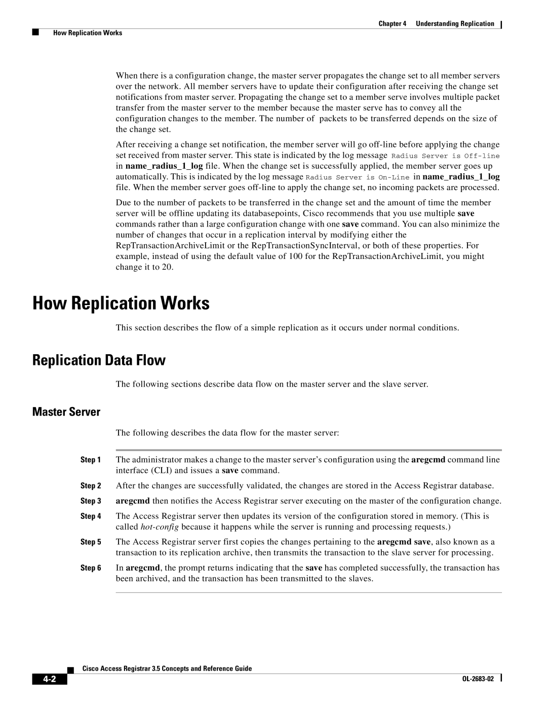 Cisco Systems 3.5 manual How Replication Works, Replication Data Flow, Master Server 