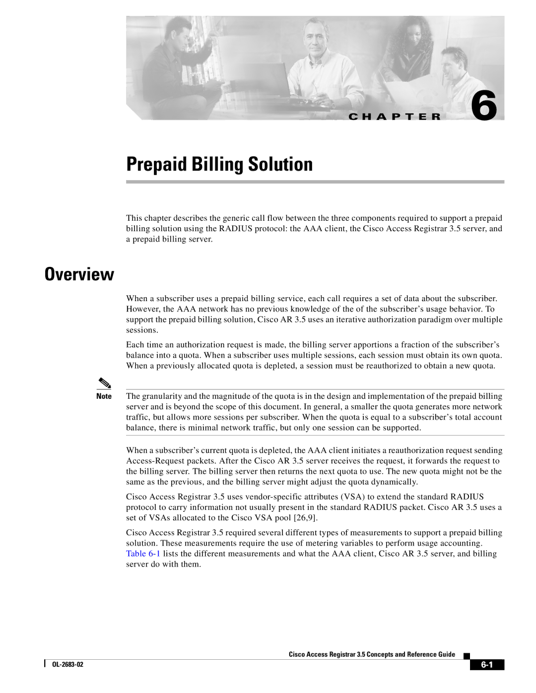 Cisco Systems 3.5 manual Prepaid Billing Solution 