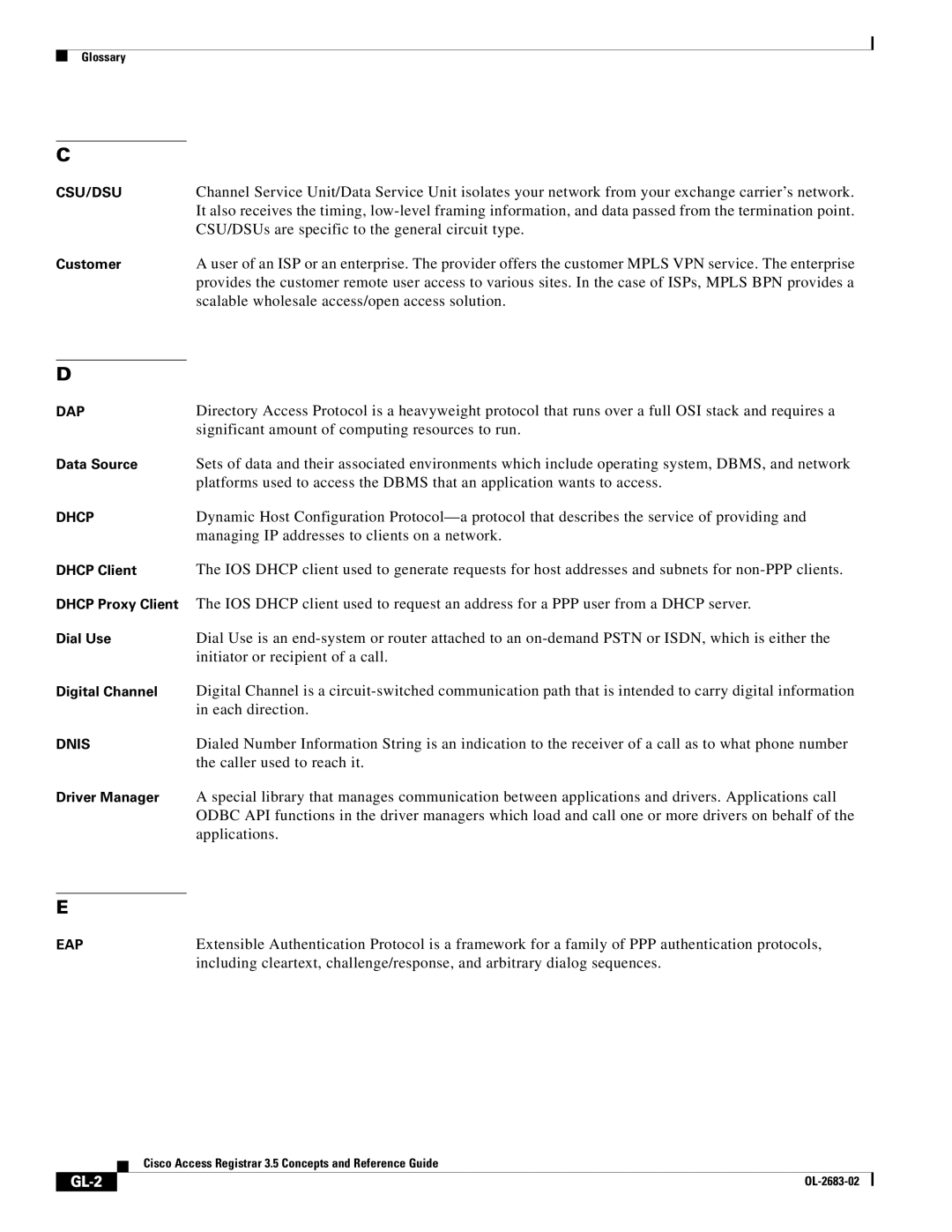 Cisco Systems 3.5 manual Scalable wholesale access/open access solution, GL-2 