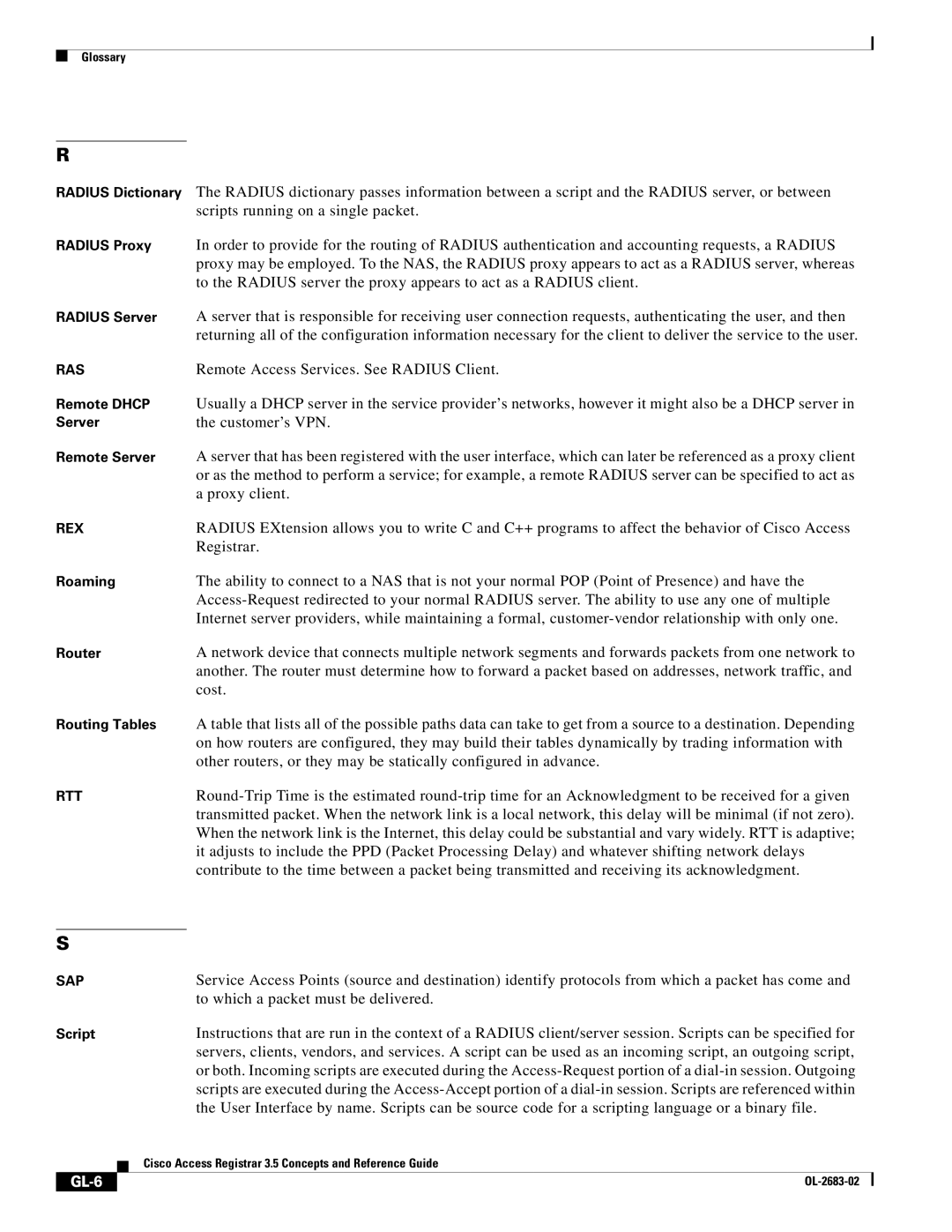 Cisco Systems 3.5 manual GL-6 